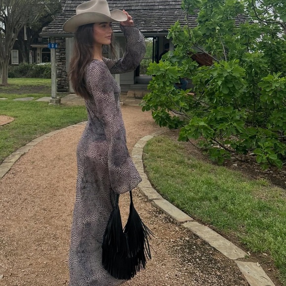 Stone Cold Fox Sharp Gown Snakeskin 0 XS - Picture 6 of 8